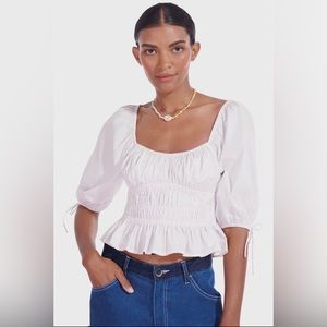 Staud 8 Faye top white new condition